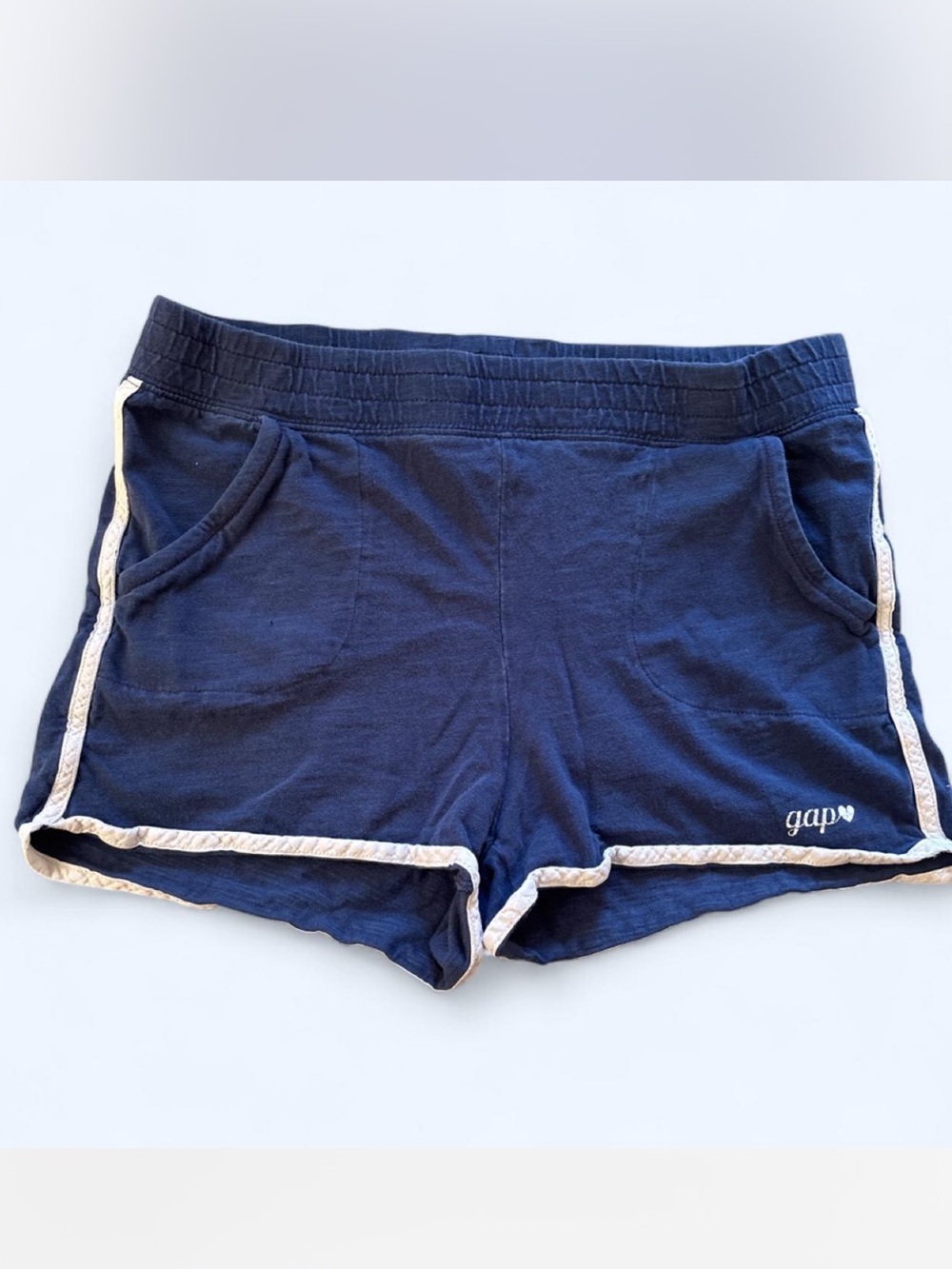 GAP Navy Casual Lounge Shorts with Contrast Trim